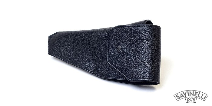 Savinelli - Busta a Fondina per Pipa e Accessori in Pelle NERO