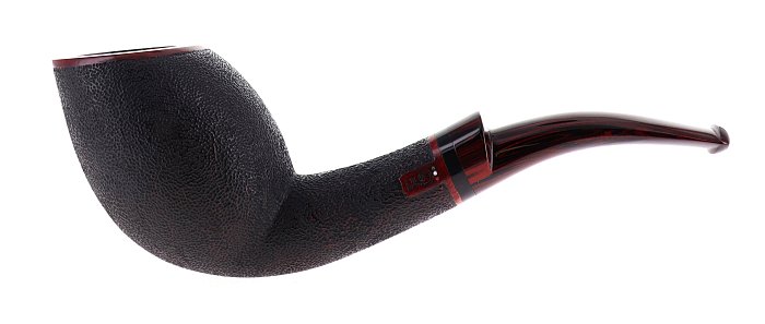 Pipa LEO Sofia finissaggio rusticato nero "seta" shape freehand