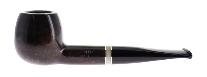 Pipa Savinelli Oscar 207 liscia, marrone scuro, shape Apple dritta, filtro 9mm