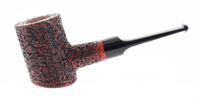 Pipa Mastro Geppetto by Ser Jacopo RUSTICATO marrone shape stand up cherrywood poker