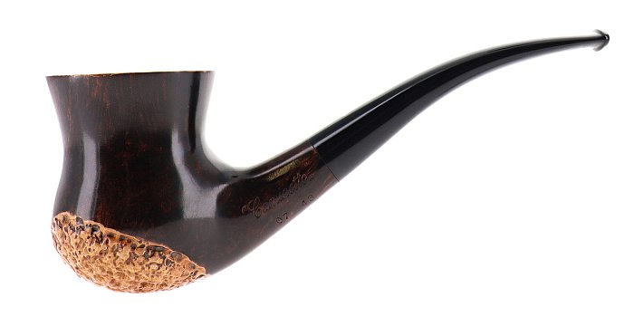 Pipa Caminetto 07.43 parzialmente rusticata shape freehand bent