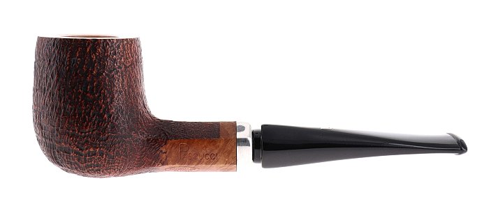 Pipa Pascucci SABBIATA marrone shape stand up billiard vera in argento