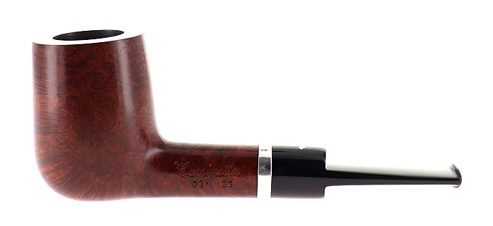 Pipa Caminetto 03.33 liscia marrone shape stand up billiard vera in argento