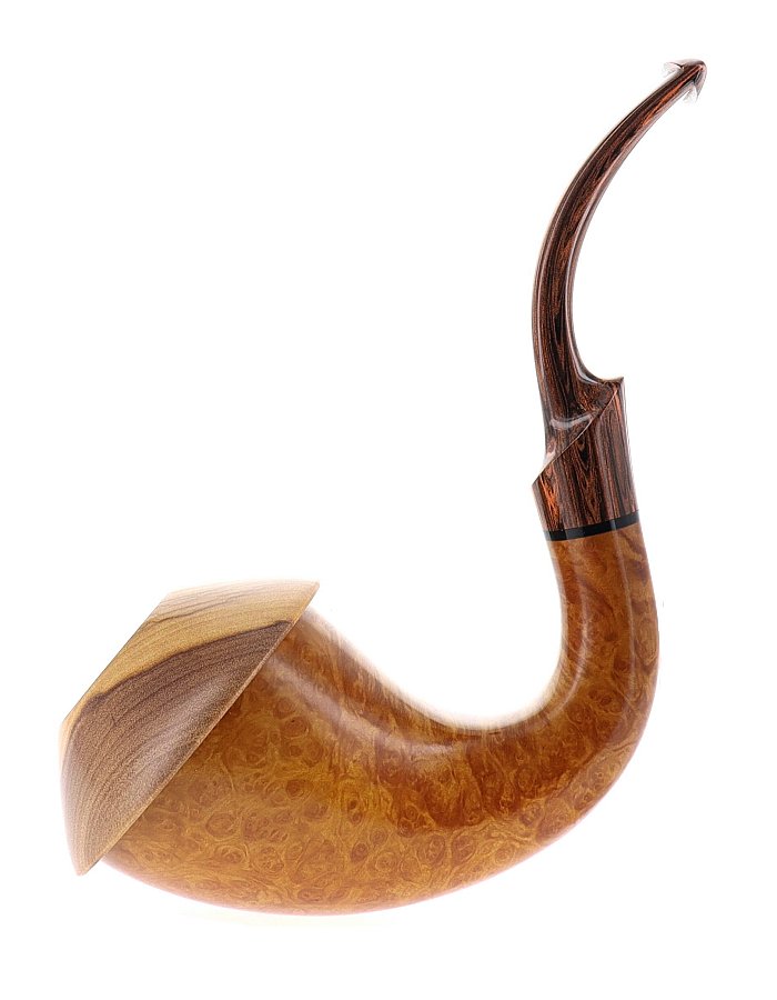 Pipa Mimmo Provenzano COLLECTION CALABASH liscia chiara cap il olivo