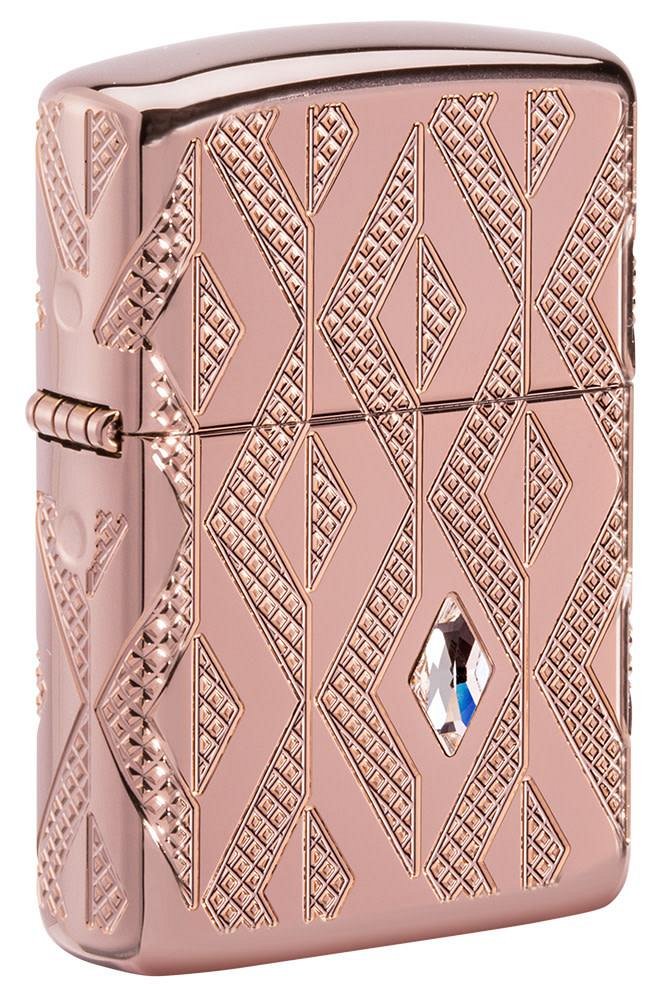 Zippo - Armor MultiCut High Polish Geometric Diamond Pattern Design