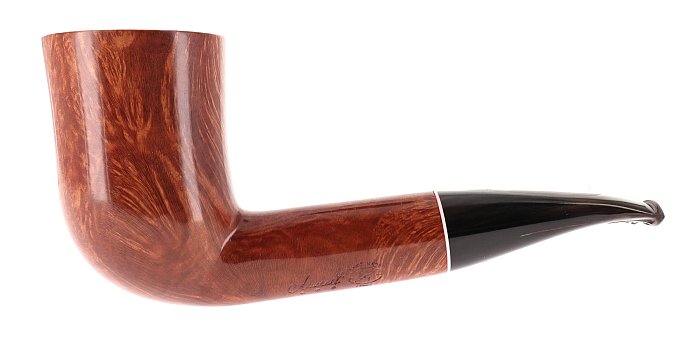 Pipa Amorelli *** 3 STELLE liscia marrone shape magnum freehand semicurva