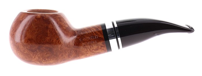 Pipa Savinelli Minerva 320, Author semicurva, liscia naturale, filtro 6mm