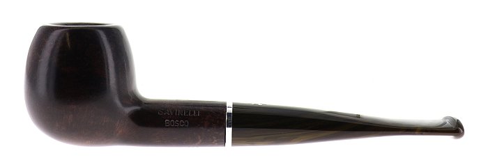 Pipa Savinelli Bosco 202 liscia, marrone scuro, shape Apple dritta, filtro 9mm
