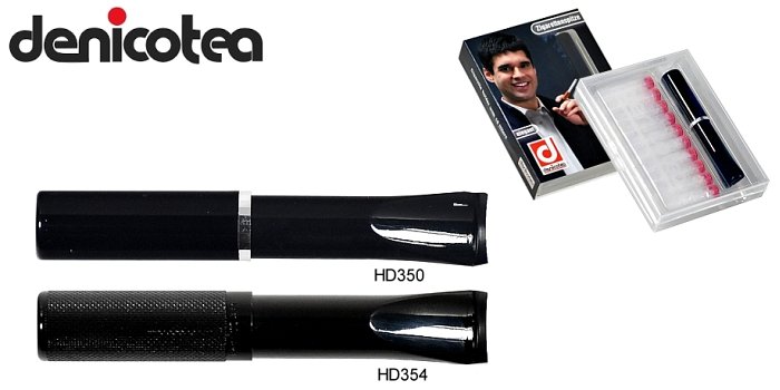 Denicotea - Bocchino SMALL Inceso Nero con Filtro 9mm per Sigaretta