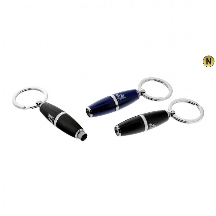 Lubinski - Buca Sigari OLIVA 8mm Lacca Nera con PortaChiavi