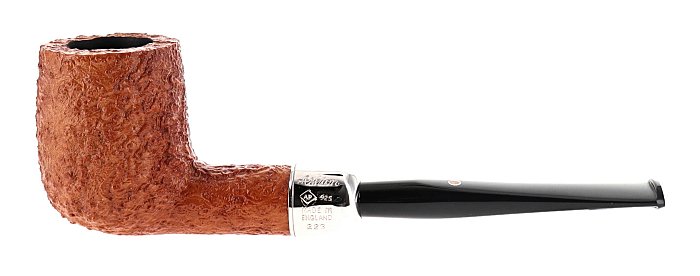Pipa ASHTON OLDCHURCH XXX sabbiata chiara shape army billiard vera in argento
