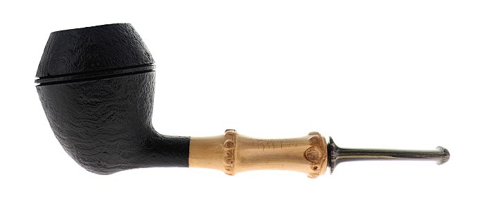 Pipa LA BIOTA sabbiata nera shape bulldog bamboo