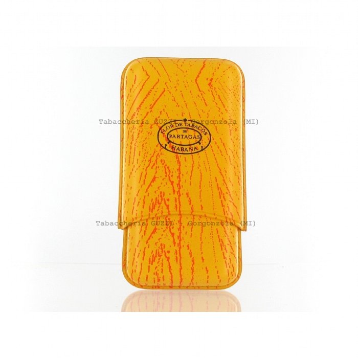 Portasigari  in Cuoio PARTAGAS Robusto - 3 Posti