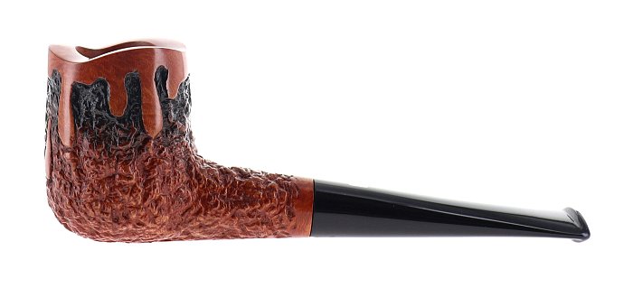 Pipa Castello 100° ANNIVERSARIO TABACCHERIA GUZZI Moccolo di candela rusticata fumè shape stand up fancy billiard Edizone Limitata Numerata N° 29/29
