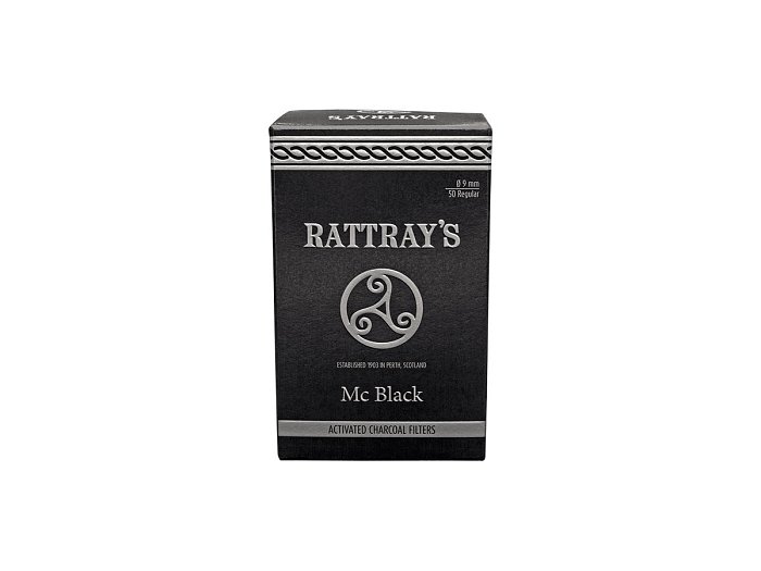 Rattray's - Mc Black - 50 Filtri a Carbone Attivo - 9mm