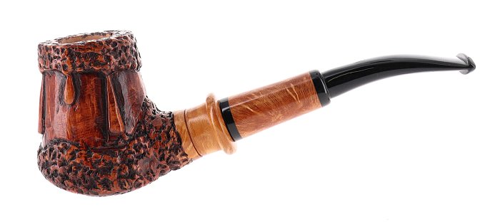 Pipa Ser Jacopo dalla Gemma ROWLETTE C "LA PIPACCIA" C finissaggio dedicato shape half bent vulcano