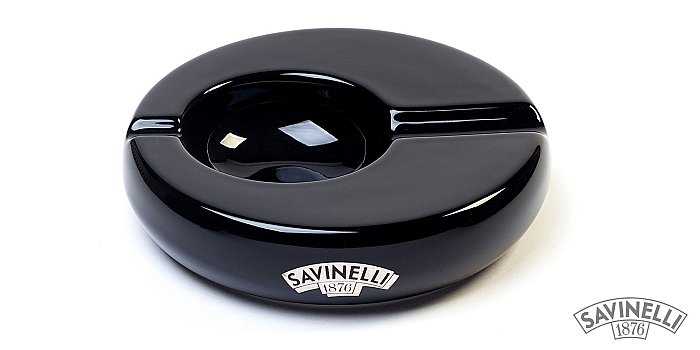 Savinelli - Posacenere da Sigaro Rotondo NERO