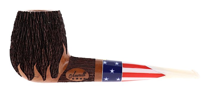 Pipa Amorelli **** 4 STELLE PATRIOT PENNA DI SAN MICHELE shape magnum billiard