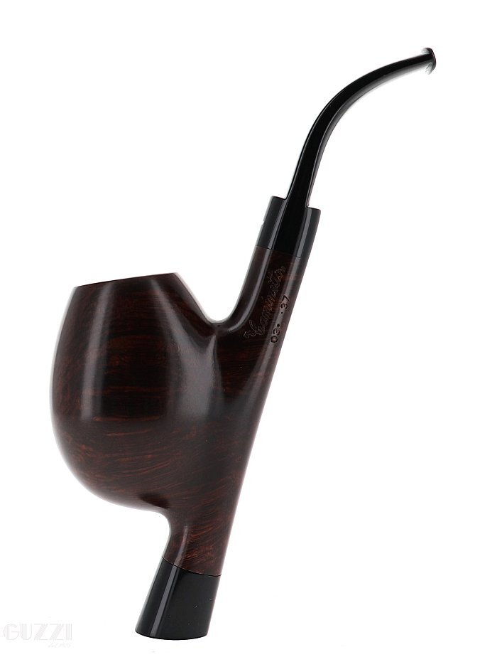 Pipa Caminetto 03.37 liscia marrone shape stand up egg cavalier