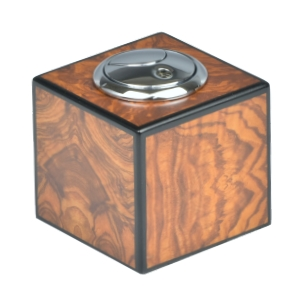 Lubinski Accendino Jet Flame da Tavolo - Legno di Olmo