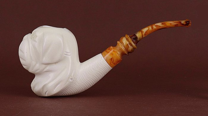 Pipa in Schiuma di mare Altinay liscia shape freehand bulldog