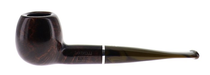 Pipa Savinelli Bosco 202 liscia, marrone scuro, shape Apple dritta, filtro 6mm