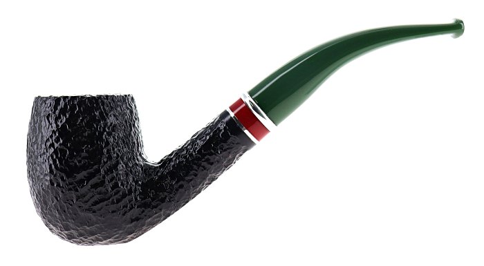 Pipa SAVINELLI ST. NICHOLAS 2025 606 rusticata shape bent billiard - FIltro 6mm - Edizione Limitata