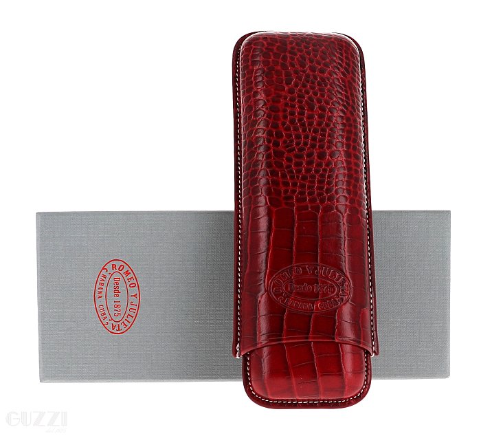 Portasigari  in Cuoio Croco ROMEO Y JULIETA Churchills - 2 Posti