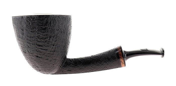 Pipa Piero Vitale ** 2 STELLE sabbiata scura shape dublin semicurva