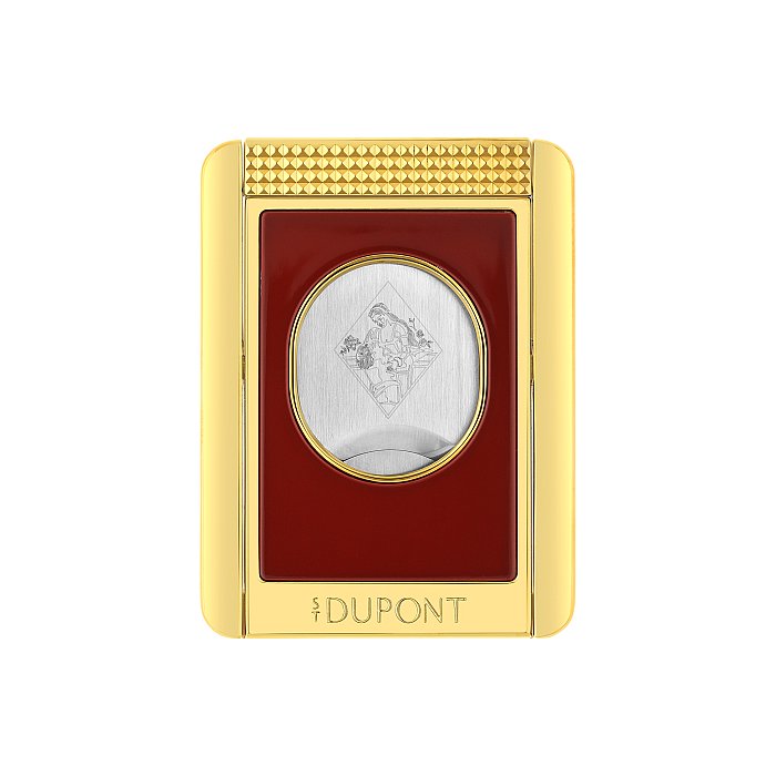 ST Dupont - Tagliasigari Cutter con appoggia sigaro - ROMEO Y JULIETA - Special Edition - Bianco-Bordeaux/Dorato