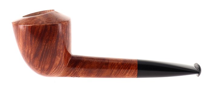 Pipa BACIGALUPI 2 ANCORE  liscia marrone shape canted straigh dublin foratura centrale