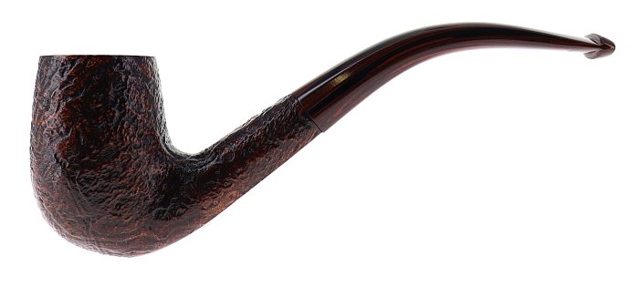 Pipa Dunhill CUMBERLAND 5102 sabbiata marrone shape bent billiard