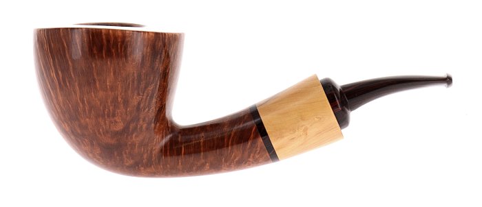Pipa Damini liscia marrone shape dublin semicurva