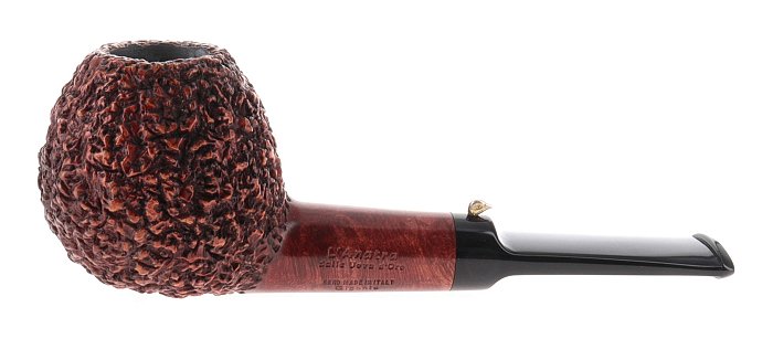 Pipa L'Anatra dalle Uova d'Oro  RUSTICATA GIGANTE  marrone shape magnum apple