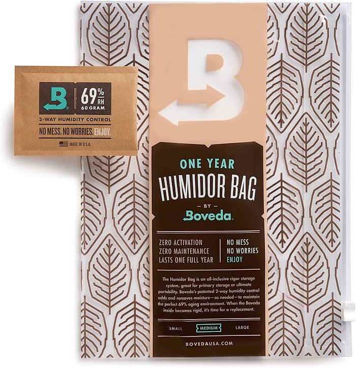 BOVEDA - Humidor Bag 1 YEAR - Umidità 69%