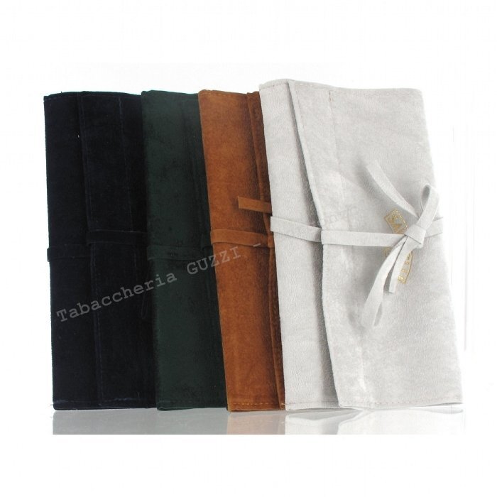Savinelli - Pochette per 1 Pipa in pelle scamosciata colori a scelta