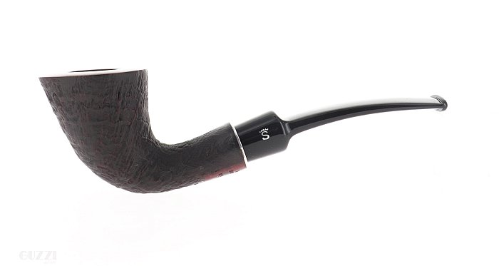 Pipa Stanwell HANS CHRISTIAN ANDERSEN 6 sabbiata shape half bent dublin churchwarden doppio bocchino