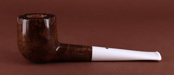 Pipa Castello "CASTELLO" KKKK liscia marrone shape 15 stand up billiard