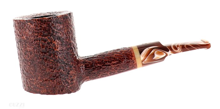 Pipa Savinelli DOLOMITI 311 KS rusticata marrone shape stand up cherrywood poker 6mm