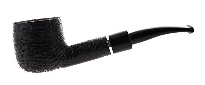Pipa Savinelli OTELLO 121 KS rusticata nera shape pot semicurva 6mm