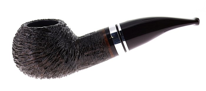Pipa Savinelli Minerva 320, Author semicurva, rusticata marrone, 6mm