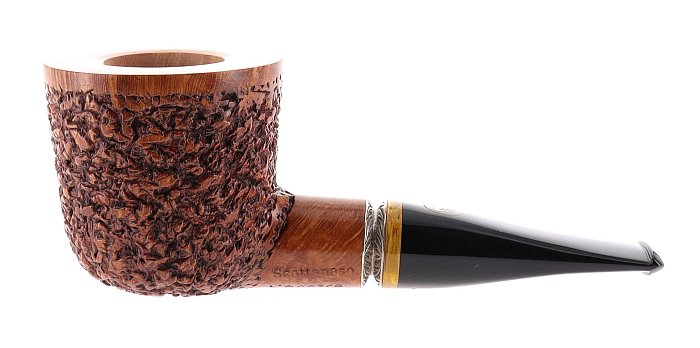 Pipa L'Anatra dalle Uova d'Oro SCOTTANASO rusticata marrone shape magnum stand up dublin pot