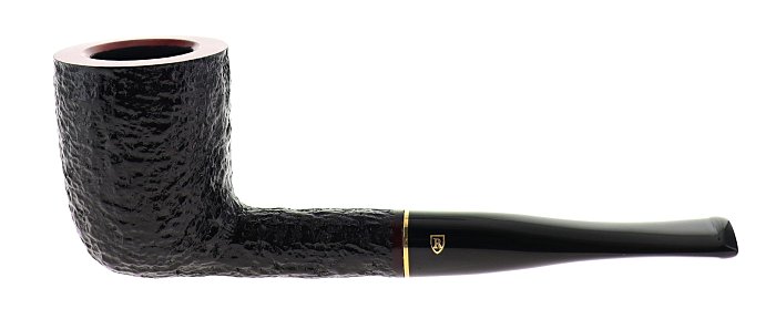 Pipa Savinelli Roma 412 KS, rusticata marrone, shape Capiente Dublin dritta, filtro 9mm