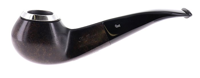 Pipa Ser Jacopo dalla Gemma DOMINA 2026 L D N° 22 liscia marrone shape author semicurva parafiamma in argento Edizione Limitata Numerata
