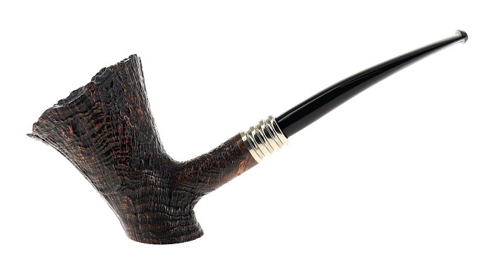 Pipa C-pipe GRUPPO 5 sabbiata marrone shape stand up cherrywood dublin barktop