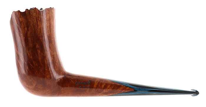 Pipa Amorelli *** DANDY liscia marrone shape chimney billiard barktop