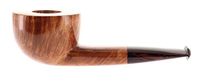 Pipa BACIGALUPI 2 ANCORE liscia chiara shape freehand pot foratura centrale