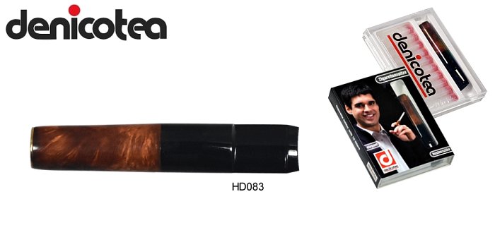Denicotea - Bocchino SADDLE Bruyere con Filtro 9mm per Sigaretta