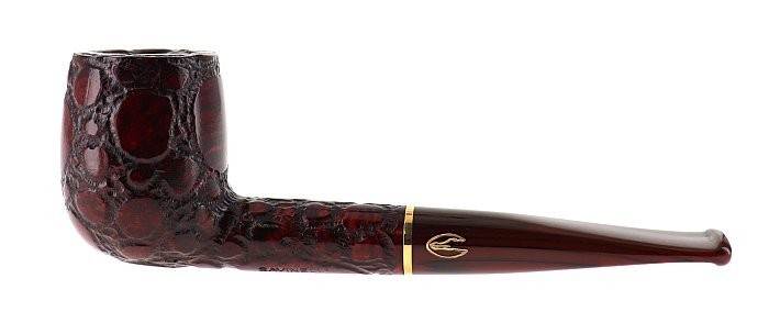 Pipa Savinelli ALLIGATOR 606 brown, finissaggio Alligator, shape Billiard dritta, filtro 6mm