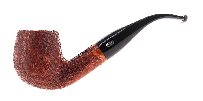 Pipa Chacom Flame Grain 268 sabbiata marrone shape half bent appel 9mm